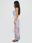 Norila Maxi Dress Slinky Orchid Petals Lilac