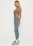 Dellah Ruched Back Leggings Blue