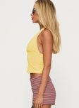 Whimsy Halter Top Lemon