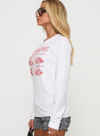 Shelby Daytona Long Sleeve Top Washed Bright White