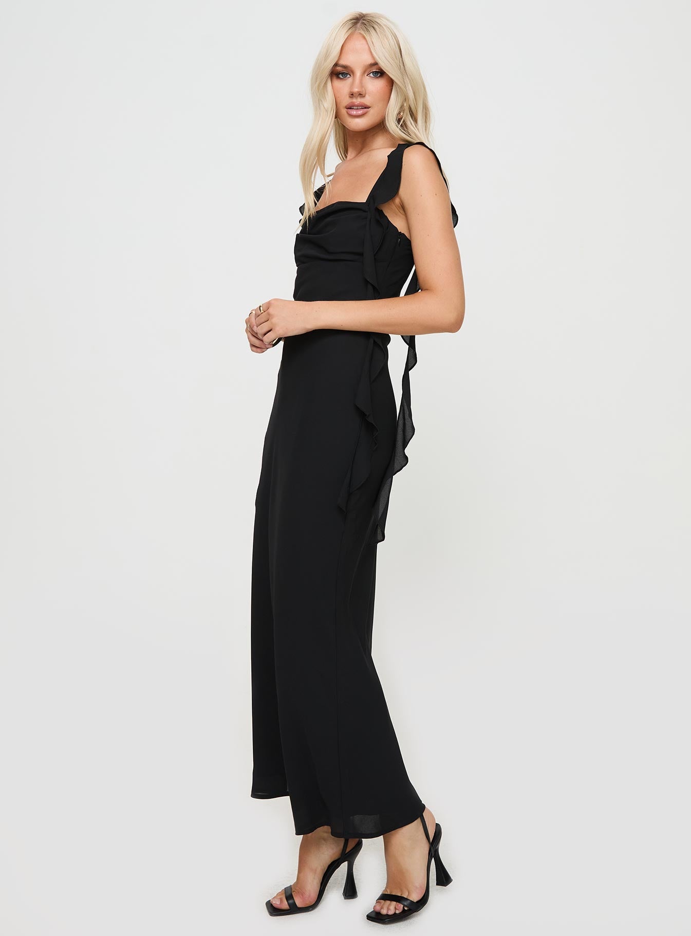 Shop Formal Dress - Lanai Maxi Dress Black sixth image