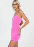 product Princess Polly Asymmetric Neckline  Holloway Wishes Mini Dress Pink Tall