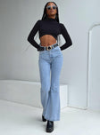 product Princess Polly High Waisted  Cabarita Lounge Denim Jeans Mid Wash