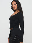 Brea Long Sleeve Top Black