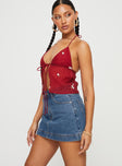 Gazelle Denim Skort Mid Wash Tall