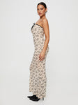 product Princess Polly Sweetheart Neckline  Illuminating Maxi Dress Beige Floral