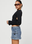 product Grishea Low Rise Denim Skirt Princess Polly  Mini Skirts 