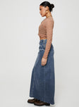 product Lune Denim Maxi Skirt Blue Princess Polly  Maxi 