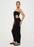 product Princess Polly Asymmetric Neckline  Olia Maxi Dress Black