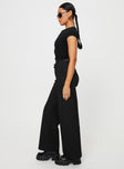 Jeller Pinstripe Pants Black Petite