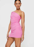 product Princess Polly Asymmetric Neckline  Jexter Mini Dress Pink