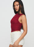 Hasso Top Burgundy