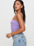 Goddess Energy Strapless Top Purple