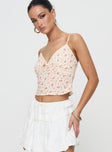 Fondar Top Pink Floral