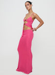 Kadee Buckle Maxi Set Pink