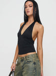 Fuego Halter Top Black