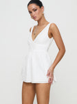 Meliora Playsuit White