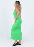 product Princess Polly Asymmetric Neckline  Oscar Midi Dress Green