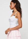 product Princess Polly Sleeveless Square Neck  Isa Top White