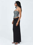 product Karley Low Waist Maxi Skirt Black Princess Polly  Maxi 