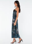 product Princess Polly Asymmetric Neckline  Darsy Maxi Dress Blue Multi