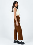 product Princess Polly High Waisted Pants  Arizona Cord Pants Brown