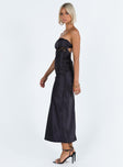 product Princess Polly Square Neck  Bellwood Strapless Maxi Dress Black