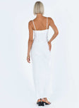 product Princess Polly Crew Neck  Isbell Satin Maxi Dress White