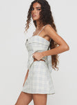 Olivine Skort Blue / White Check