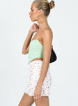   side view of model wearing Princess Polly Choni Mini Skirt Multi 