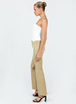 product Princess Polly High Waisted Pants High Waisted Pants  Tabithia Low Rise Pants Beige