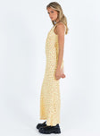 product Princess Polly Asymmetric Neckline  Nellie Maxi Dress Yellow / Red Floral