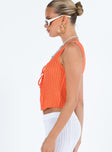 product Princess Polly Sleeveless Scoop Neck  Myall Top Orange