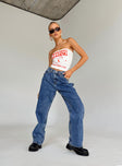 product Princess Polly High Waisted  Downtown Slouched Jeans Denim