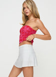 Girlie Mini Skirt White Petite