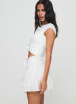 Levana Mini Skirt White