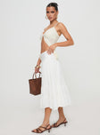 Prophecy Tiered Midi Skirt White