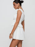 Elestrene Playsuit White