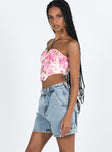 product Lou Carpenter Denim Shorts Light Wash Princess Polly High Waisted Shorts 