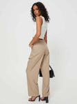 product Princess Polly High Waisted Pants  Caley Asymmetric Waistband Pants Beige