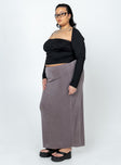 product Harriette Maxi Skirt Slate Grey Curve Princess Polly  Maxi 