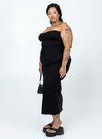 product Princess Polly Asymmetric Neckline  Oscar Midi Dress Black Curve