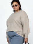 product Ryanna Sweater Beige Curve Princess Polly  