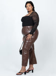 product Princess Polly  Love Lies Pants Brown Curve