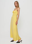 Eleanora Maxi Dress Lemon Yellow