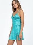 product Princess Polly High Neck  Venus Mini Dress Teal