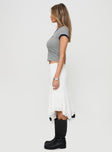 The Escape Midi Skirt White