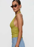 Emaline Halter Top Green