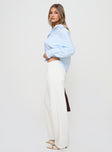 Ellanor Low Rise Slouch Denim Jean White