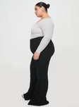 Montana Knit Pants Black Curve